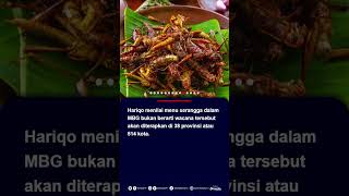 Wacana Serangga jadi Menu Makan Bergizi Gratis dapat Dukungan Istana #makanbergizigratis #serangga