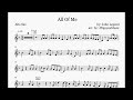 All Of Me John Legend Saxophone Sheet Music + Play Along