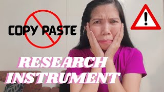 RESEARCH INSTRUMENT | DATA COLLECTION TECHNIQUES