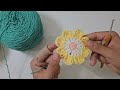 crochet motif cosmos flower