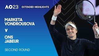 Marketa Vondrousova v Ons Jabeur Extended Highlights | Australian Open 2023 Second Round