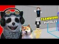 TRIO KOCAK MENCOBA TEKA TEKI KERJA TIM!!! - Roblox Teka teki Kerja Tim #1