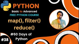 Day-38🐍 60 Days of Python | Map(), Filter(), Reduce() with Python Lambda Function (Bangla)