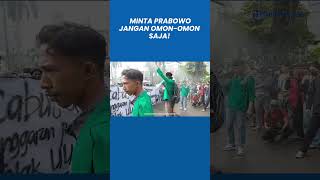 Demo Indonesia Gelap Ratusan Mahasiswa Geruduk Istana Minta Prabowo Jangan Omon-omon Saja!