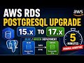 AWS RDS PostgreSQL Upgrade 15.x to 17.x Using Blue Green Deployment | Zero Downtime 🚀
