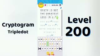 Cryptogram Tripledo Level 200 Solutions 🧩 | Logic Puzzle Game | Mini Boss