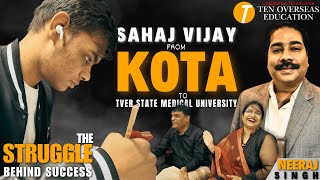 🚀Kota Student Sahaj Vijay’s MBBS Journey to Russia | Tver State Medical University #MBBSAbroad #kota