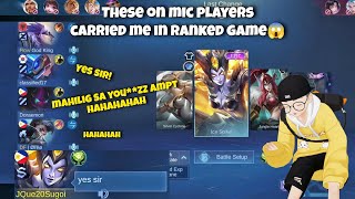 YES SIR! I Was Carried by these People in Ranked Game🥶 | Mobile Legends Bang Bang💥💥