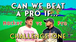 Can we beat a pro if... we play off different tees? | Bang Average Golf