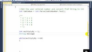 C# While Loop