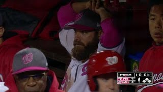 PHI@WSH: Werth exits the game after the 7th inning