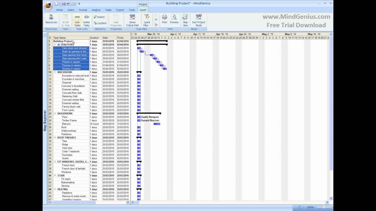 Introducing Gantt View From Mindgenius Youtube