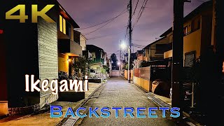 [4K] Night Walk in Tokyo | A walk through the backstreets of Ikegami, Japan. #ASMR