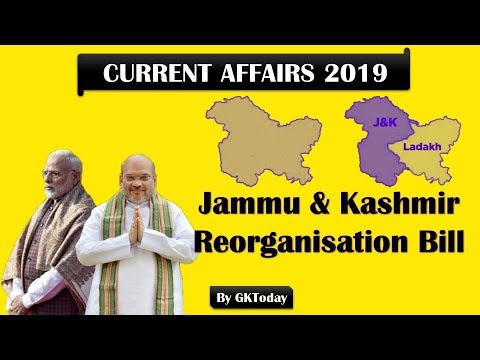 Jammu And Kashmir Reorganisation Bill 2019 #article370 - YouTube