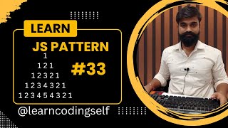 pattern program in #javascript in Hindi pattern33