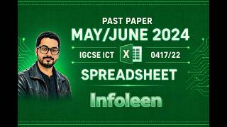 Spreadsheet | Paper 32 | May/June 2024 | IGCSE ICT 0417