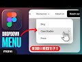 WEB DESIGN IN FIGMA ep.11: Dropdown Menu Navigation – Free UX / UI Course