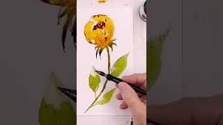 It doesn’t matter WHAT you paint. It matters THAT you paint! Here are some watercolor flowers 🌼