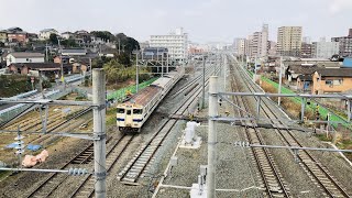 福北ゆたか線　2022.3.5　折尾駅（旧短絡線など）　高架化前　前面展望など