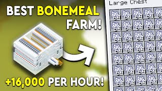 Minecraft Bone Meal Farm Tutorial - NEW & FAST - 16,000 P/H!