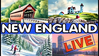 LIVE New England  -  Webcams  -  Weather  -  Relaxing Music.  Maine, Vermont, NH, MA, CT and RI