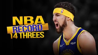 THROWBACK: HEAT CHECK Klay Breaks Steph's Record With 14 Threes vs Bulls, 52 Pts In 3 Quarters 🔥🔥