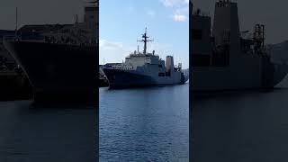 【自衛隊】敷設艦むろと Japan Navy Ship, ARC Muroto #旅の道草 #japan #shorts #navy #jmsdf #自衛隊