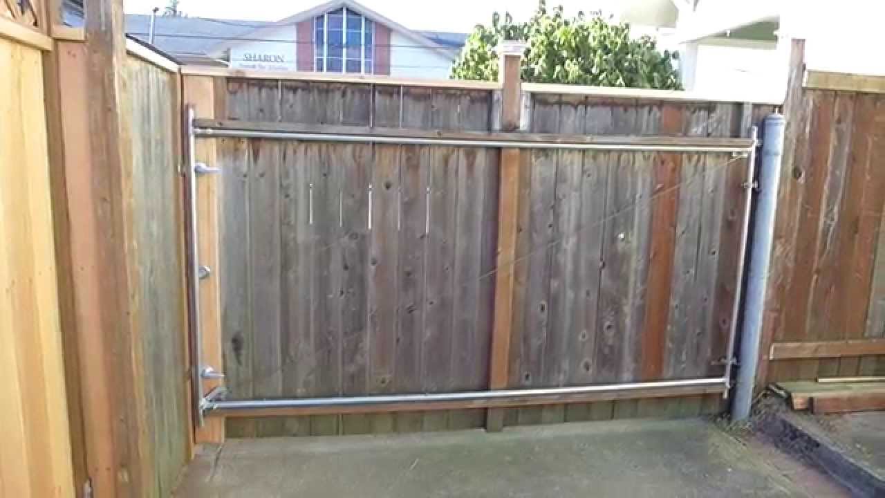 14' Custom Cedar Driveway Swing Gate - YouTube