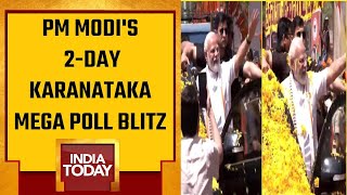 PM Modi's 2-day Karnataka Mega Poll Blitz | PM Modi To Visit 8 Cities For Rallies \u0026 Roadshow