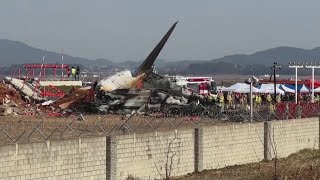 Plane burst into flames after skidding off runway at an airport in South Korea, killing at least 85