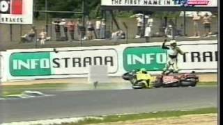 WSS 2000 Donington Xaus and Arnold Crash