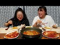 eng 자매의밥상 틈새라면에 실비김치 🔥매운먹방 밥까지 말아서 야무지게♡ spicy ramen spicy kimchi mukbang