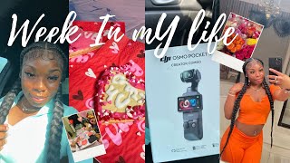 Week In My Life| Two Braids Hairstyle, New Camera, Galantines, Drive W Me+ Playlist, College days