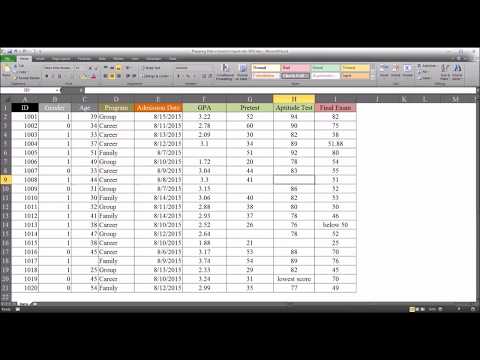 Preparing Data in Excel to Import into SPSS Preparing Data in Excel to Import into SPSS