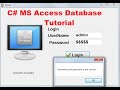 C# MS Access Database Tutorial 5 # How To Open A Second Form using First Form