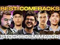 Best & Most Epic Comebacks of ESL One Stockholm Major 2022 Dota 2