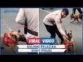 Viral Detik-detik Anjing Pelacak Gigit Polisi, Ekspresi Komandan Disorot