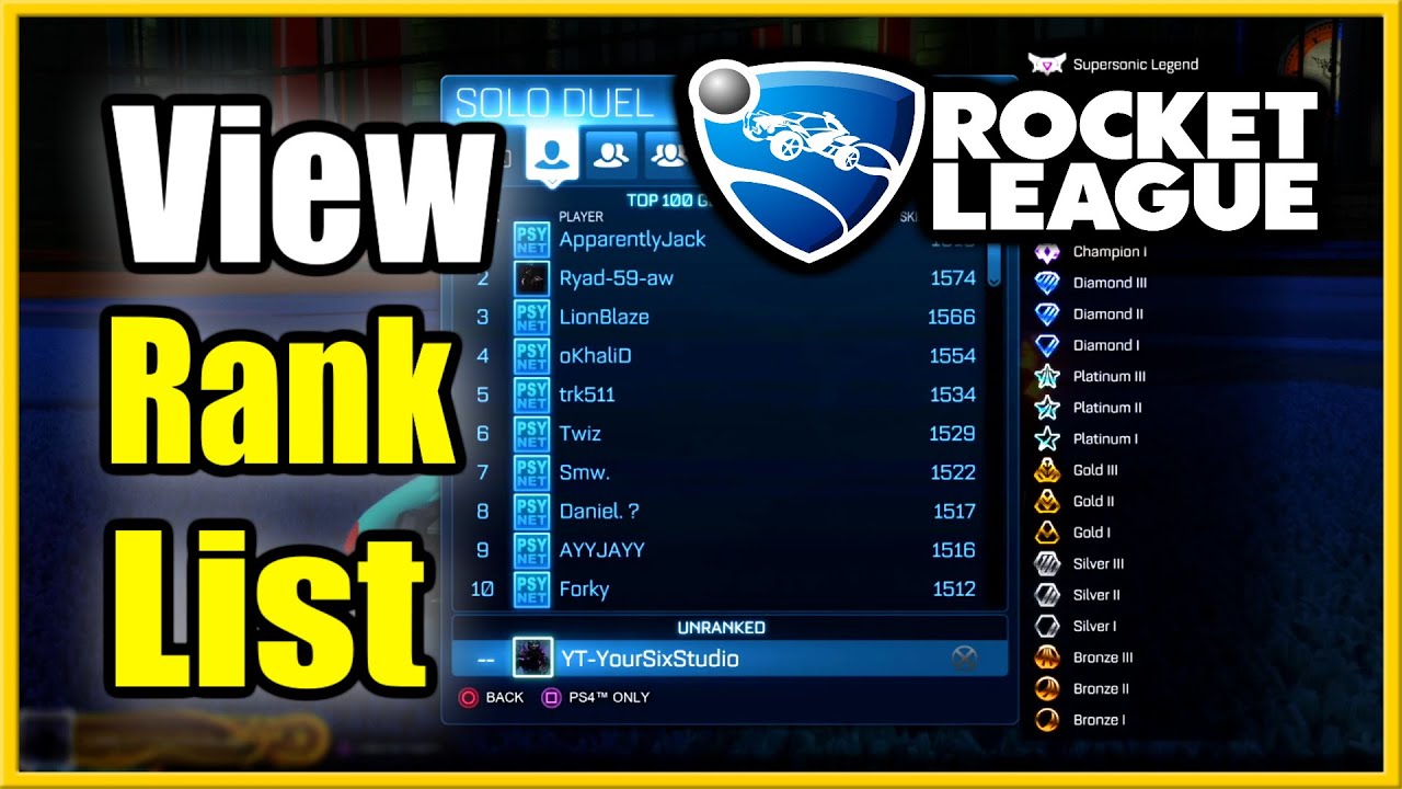 Rocket League Ranks Rl Ranking System Mmr Explained