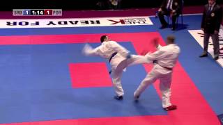 Dejan Umicevic vs Manuel Dias Nuno. Bronze Medal Kumite +84kg. 48th European Karate Championships