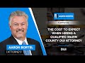 The Cost To Expect When Hiring A Qualified Marin County DUI Attorney | Aaron Bortel