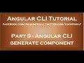 Angular cli generate component