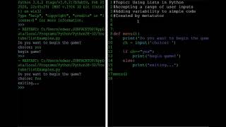 Using Lists for Varied User Input in Python