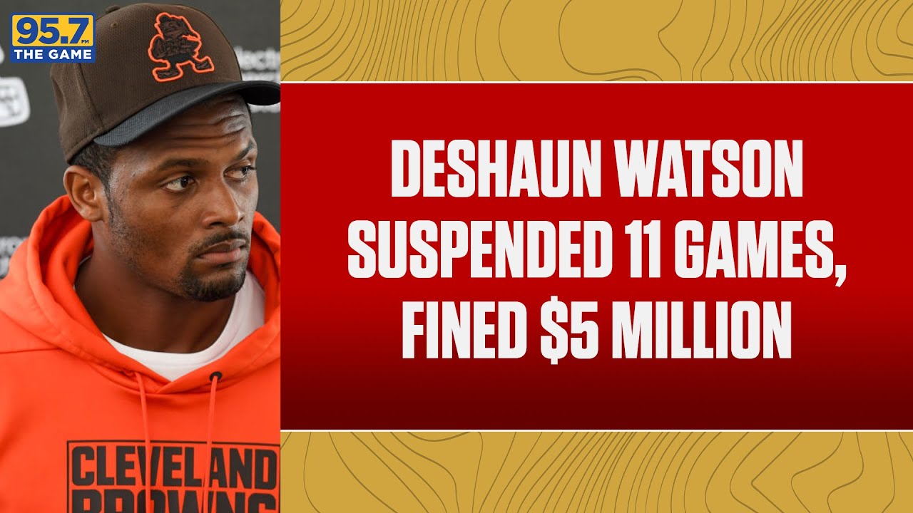 Changeover: Browns QB Deshaun Watson SUSPENDED 11 Games - YouTube