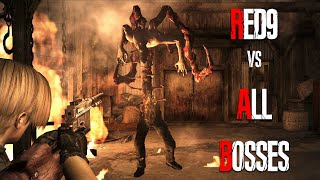 RED9 vs ALL BOSSES - Resident Evil 4 HD Project