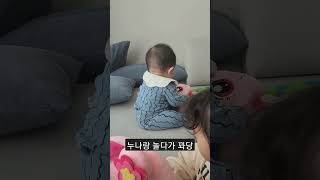 누나랑 놀다가 꽈당 #shorts #남매