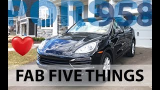 Five things I LOVE about the 2011 Porsche Cayenne