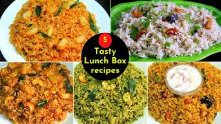 lunch boxக்கு வாரம் முழுக்க இப்படி வித விதமா செஞ்சு குடுங்க | Easy lunchbox recipes in Tamil