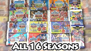 ALL SEASONS | Every MATCH ATTAX Extra Collection (16 Packs From 16 Years) Match Attax 07/08 - 22/23