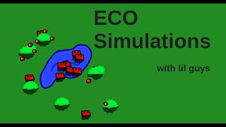 I Made an Ecosystem Simulation in Python for my Lil Guys