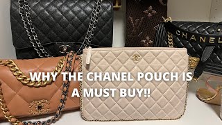 Most Affordable Chanel Bag  What Fits And Mod Shots  Chanel Pouch Review